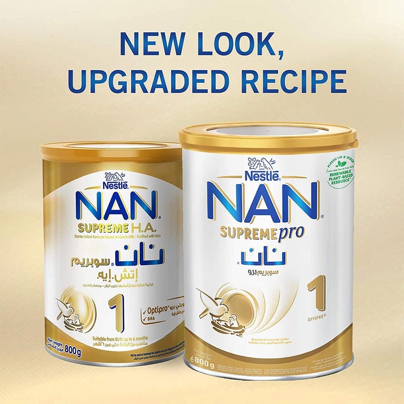 Nestle NAN Supreme Pro Stage 1 Baby Milk Formula For 0 To 6 Months 800g