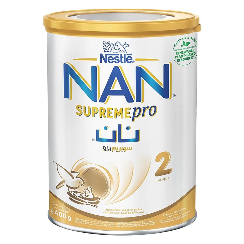 Nestle NAN Supreme Pro Stage 2 Infant Milk Formula For 6 To 12 Months 400g
