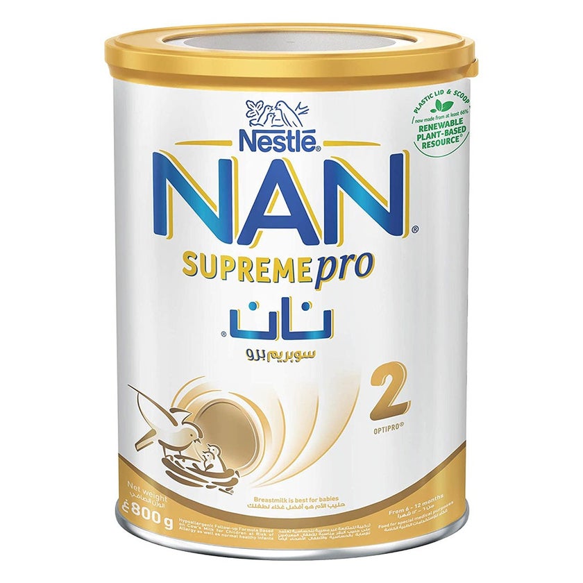 Nestle NAN Supreme Pro Stage 2 Infant Milk Formula For 6 To 12 Months 800g