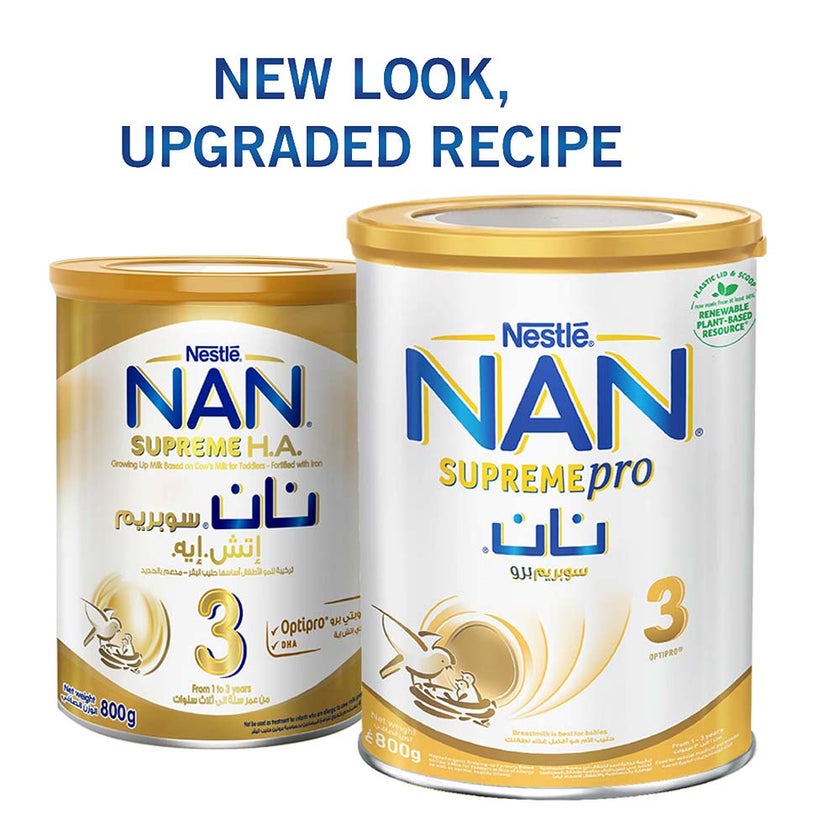 Nestle NAN Supreme Pro Stage 3 Toddlers Milk Formula For 1 To 3 Years 800g