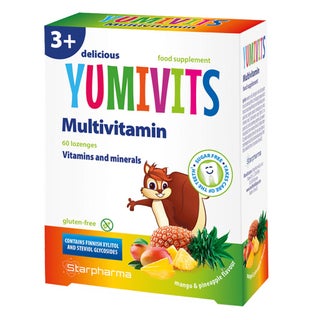 Yumivits Multivitamin Kids Lozenges Mango & Pineapple Flavor 60's