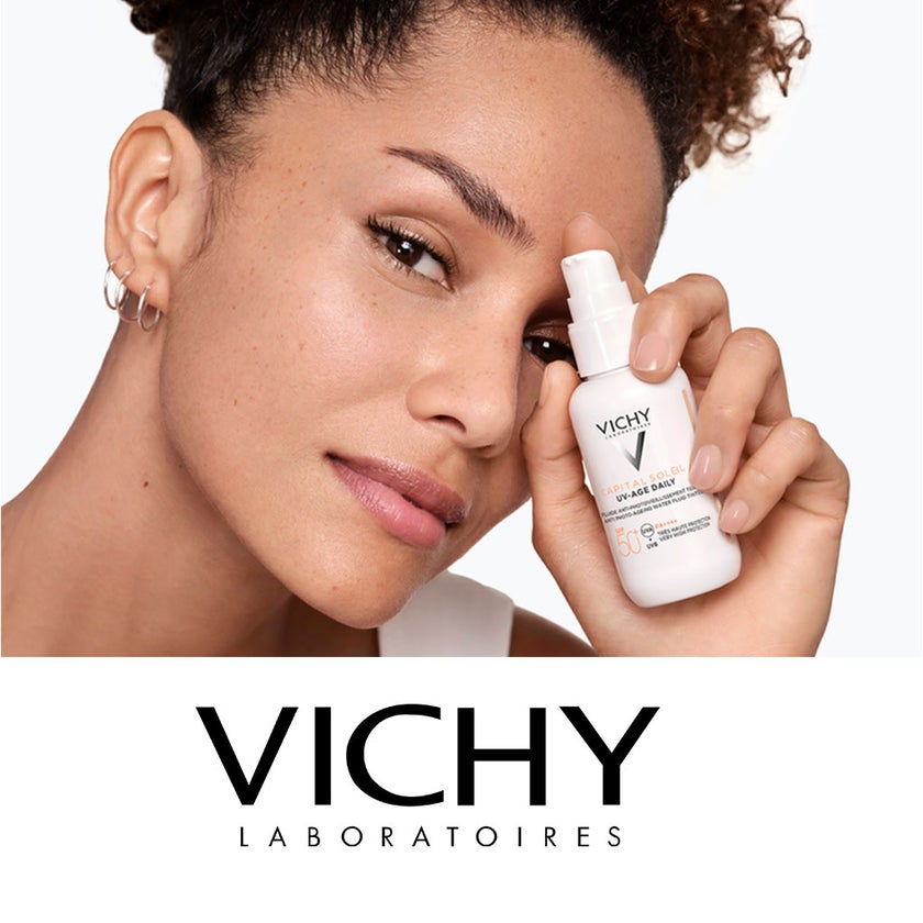 Vichy Capital Soleil UV-Age Daily SPF50+ PA++++ Tinted Anti Ageing Fluid Sunscreen With Niacinamide 40ml
