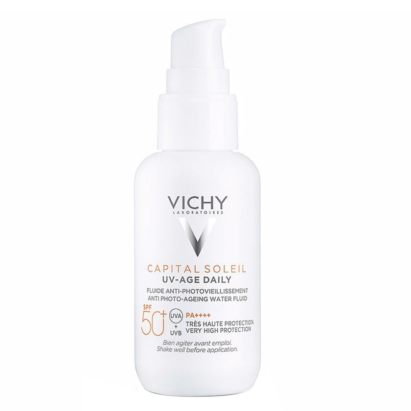 Vichy Capital Soleil UV-Age Daily SPF50+ PA++++ Anti Ageing Fluid Sunscreen With Niacinamide 40ml