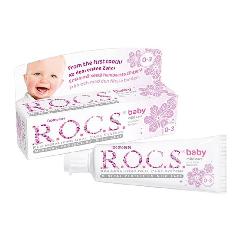 R.O.C.S. Baby 0-3 Mild Care with Lime Blossom Toothpaste 35 mL