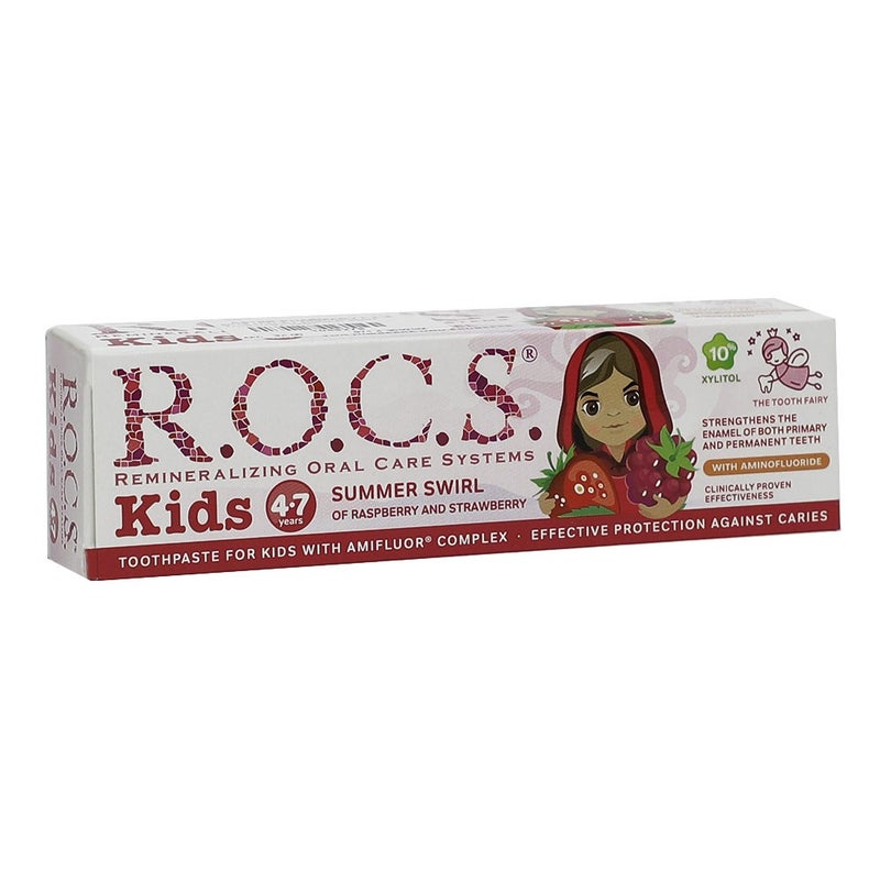 R.O.C.S. Kids 4-7 Summer Swirl Toothpaste 35 mL