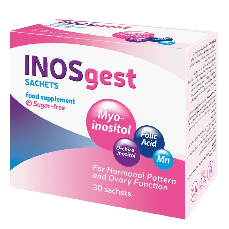 INOSgest Women's Supplement Powder Sachets For Oral Solution With Inositol, Folic Acid & Manganese 2.4g, Pack of 30’s, Exp Date: Dec 2024