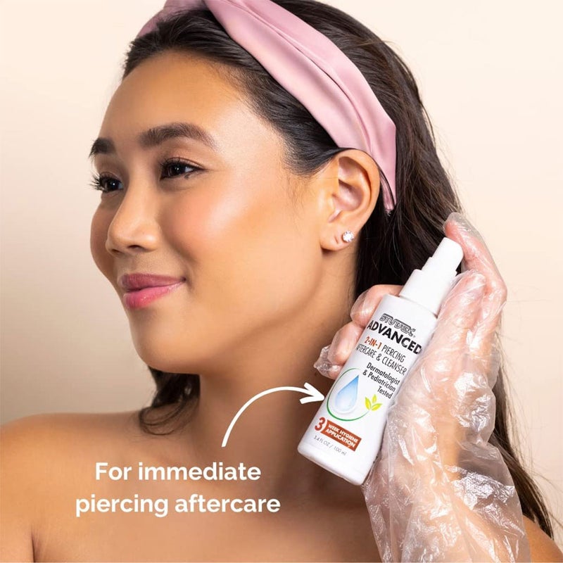 Studex Advanced 2-IN-1 Piercing Aftercare & Cleanser 100ml