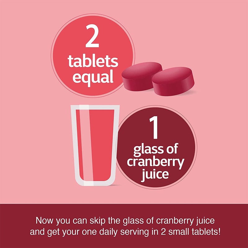 21st Century Cranberry Plus Probiotic Tablets For Urinary Tract  Support, Pack of 60's