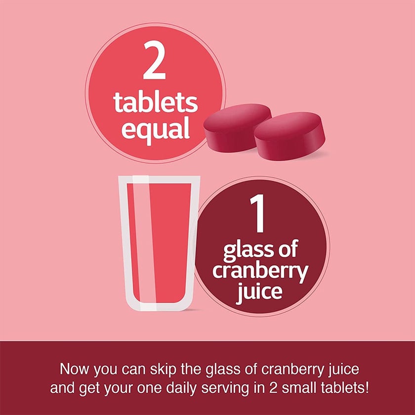 21st Century Cranberry Plus Probiotic Tablets For Urinary Tract Support, Pack of 60's