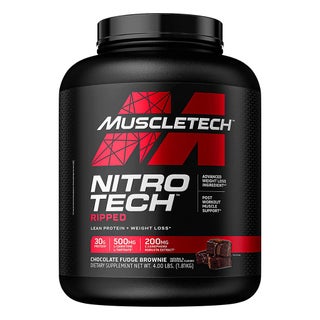 MuscleTech Nitrotech Ripped Powder Chocolate Fudge Brownie 4 LB