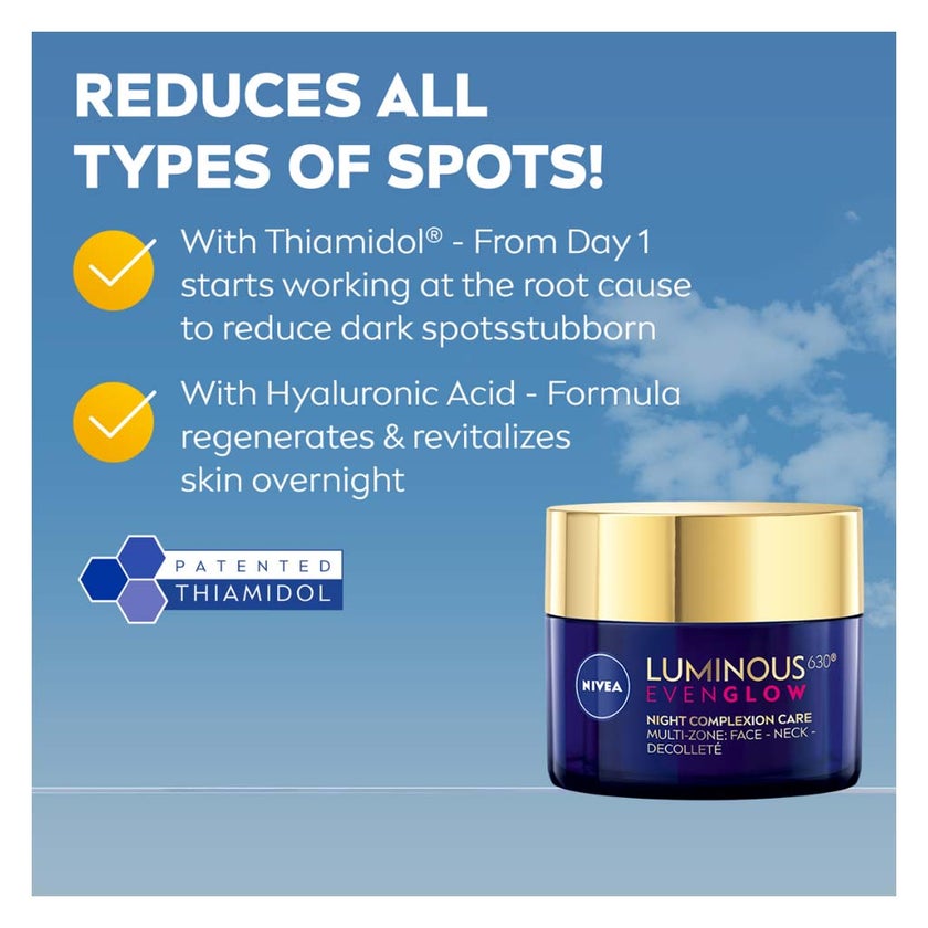 Nivea Luminous630 Even Glow Night Complexion Care Cream 50ml