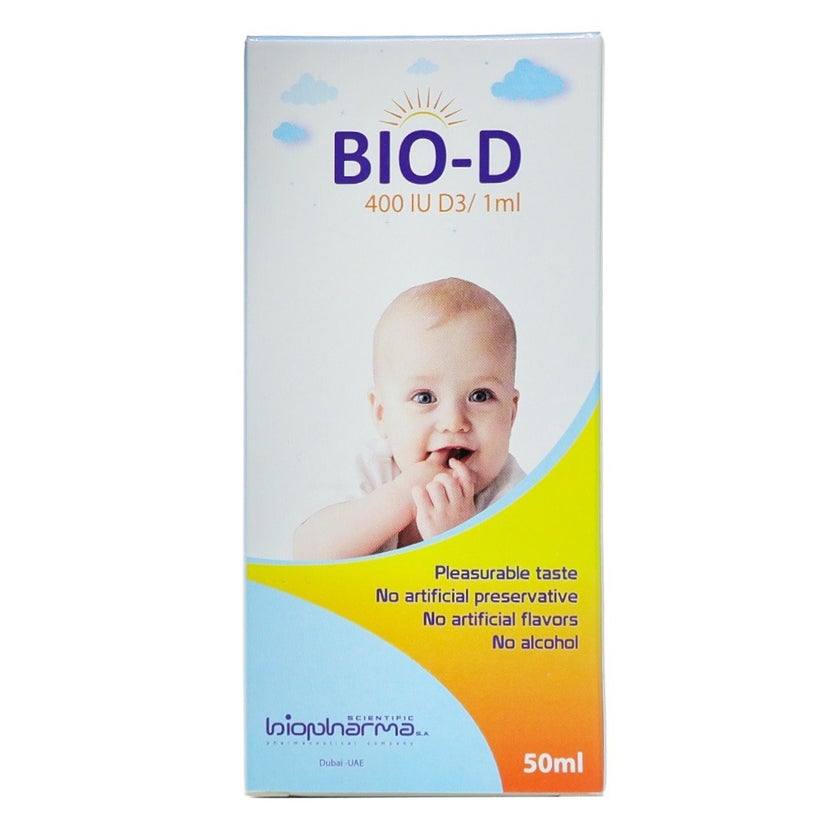 Bio-D Vitamin D3 400 IU/ml Oral Drops 50ml