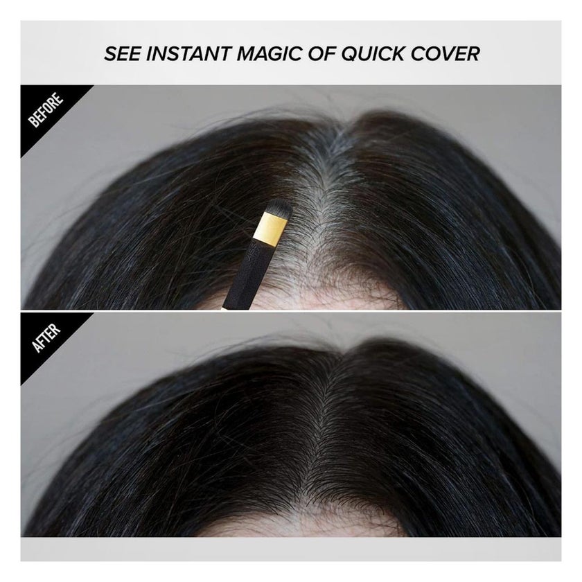 Kiss Colors Quick Cover Root Touch-Up Hair Shadow Natural Black