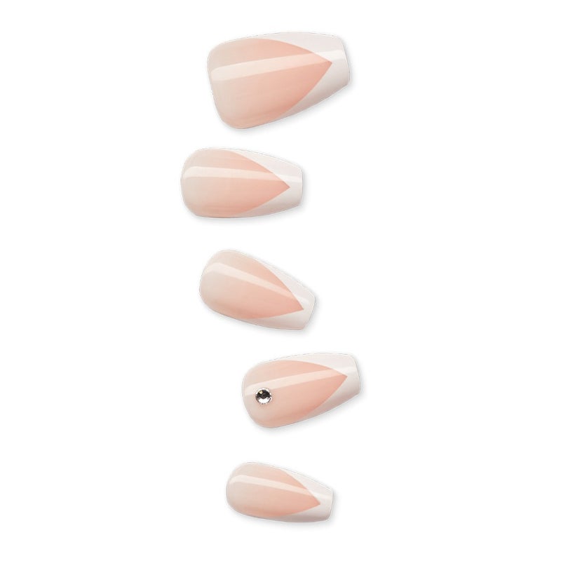 Kiss imPRESS Press On Manicure So French Medium 30's