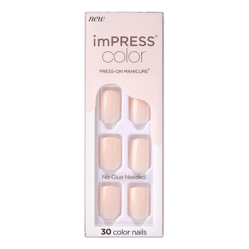 Kiss imPRESS Color Press On Manicure Point Pink, Pack of 30's