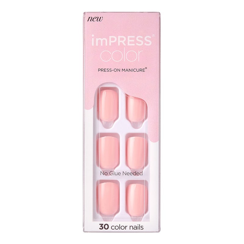 Kiss imPRESS Color Press On Manicure Pick Me Pink 30's