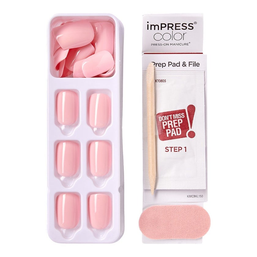 Kiss imPRESS Color Press On Manicure Pick Me Pink, Pack of 30's