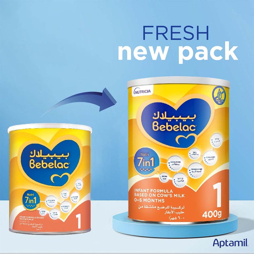 Bebelac Nutri 7 In 1 Stage 1 Baby Milk Formula For 0 To 6 Months 400g