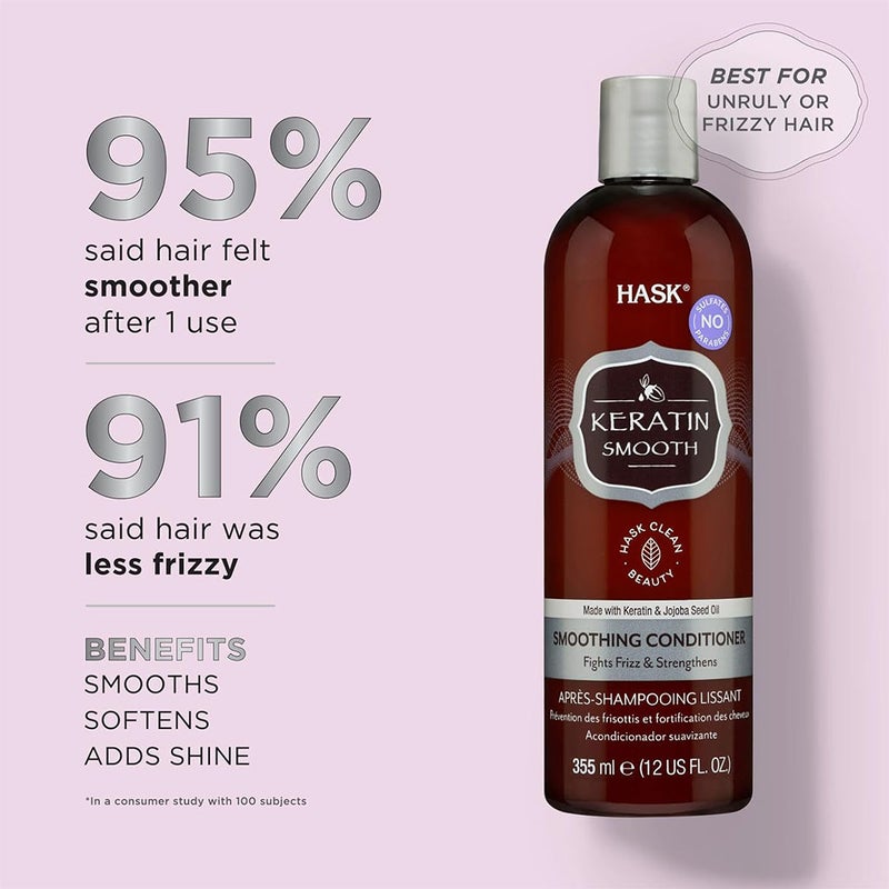Hask Keratin Protein Smoothing Conditioner 355 mL