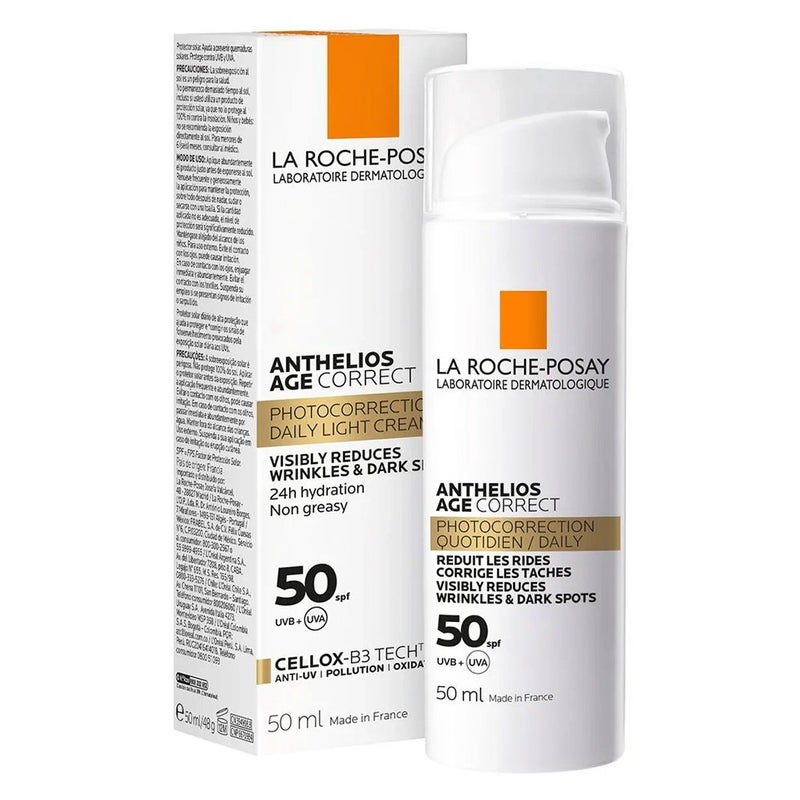 La Roche Posay Anthelios Age Correct SPF50 Anti-Ageing Invisible Sunscreen With Niacinamide 50ml