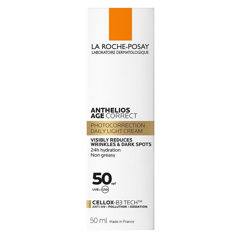 La Roche Posay Anthelios Age Correct SPF50 Anti-Ageing Invisible Sunscreen With Niacinamide 50ml