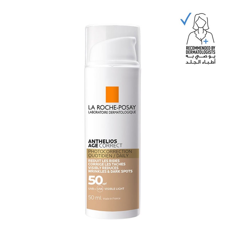 La Roche Posay Anthelios Age Correct SPF50 Tinted Anti-Ageing Invisible Sunscreen With Niacinamide 50ml