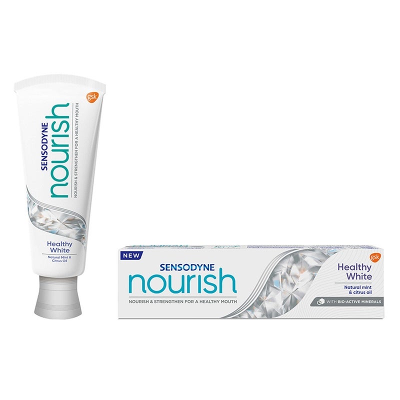 Sensodyne Nourish Healthy White Toothpaste With Natural Mint & Citrus Oil 75ml