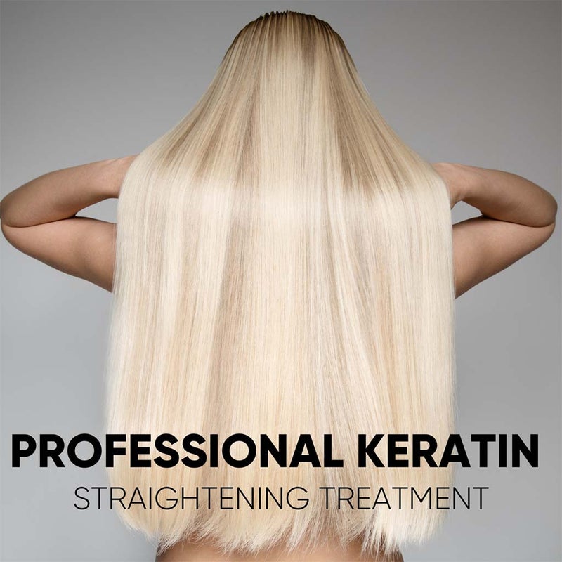 Alfaparf IL Salone Milano Semi Permanent Hair Straightening Treatment Kit With Keratin & Argan Oil Kit For Damaged Hair
