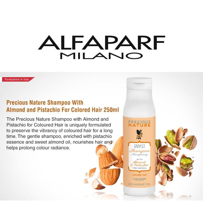 Alfaparf Milano Precious Nature Colored Hair Shampoo With Almond & Pistachio 250ml