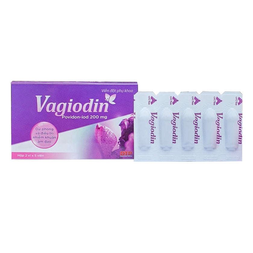 Vagiodin 200mg Povidone Iodine Vaginal Suppositories, Pack of 10's