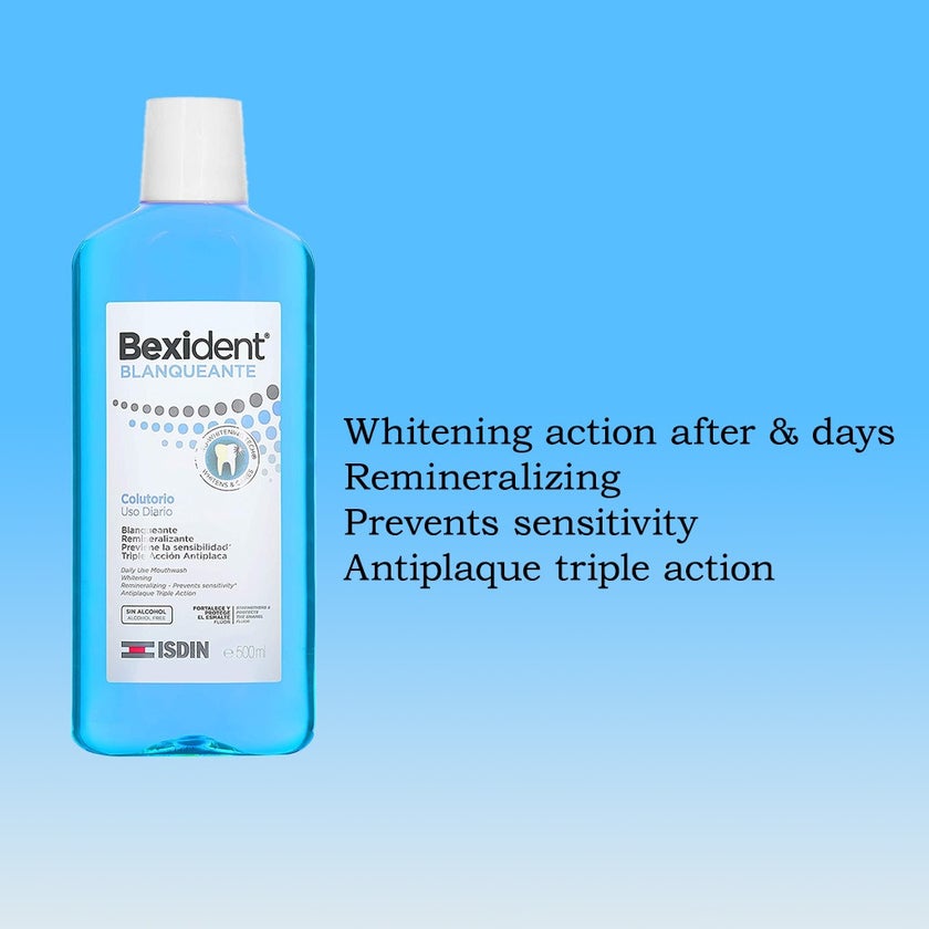 Isdin Bexident Whitening Mouthwash 500ml