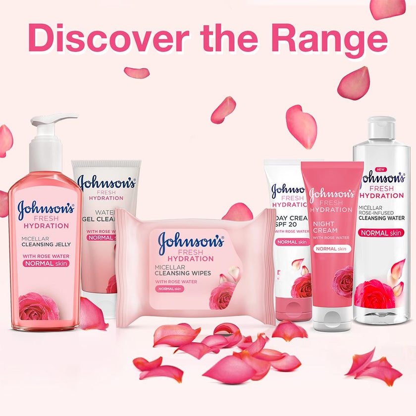 Johnson's Fresh Hydration Micellar Rose-Infused Cleansing Water For Normal Skin 400ml