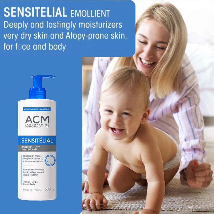 ACM Sensitelial Emollient Care Moisturiser For Dry & Atopy-Prone Skin 500ml