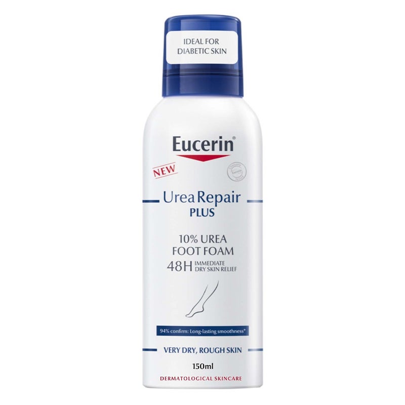 Eucerin UreaRepair Plus 10% Urea Foot Foam For Dry & Rough Foot 150ml 