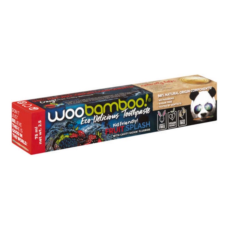 Woobamboo® Eco-Delicious Fruit Splash Kids Toothpaste 75 mL