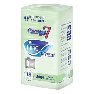 Fine Care®  Adult Diaper Dermapro7 Briefs Large 18's 216394