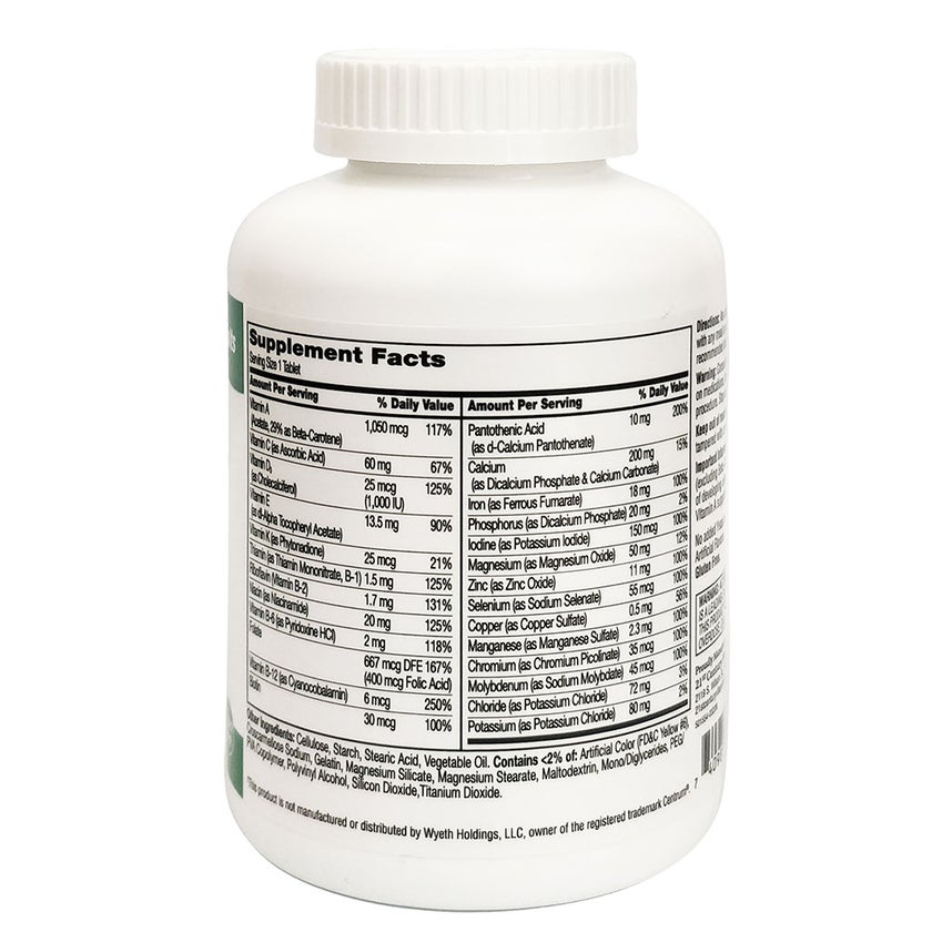 21st Century Sentry Adult Multivitamin & Multimineral Supplement Tablets, Pack of 300's