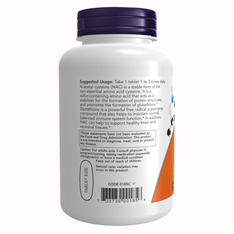Now N-Acetyl Cysteine 1000mg Vegetarian Tablets, Pack of 120's