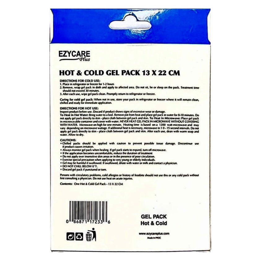 Ezycare Plus Hot & Cold Gel Pack 12cm*22cm 17233