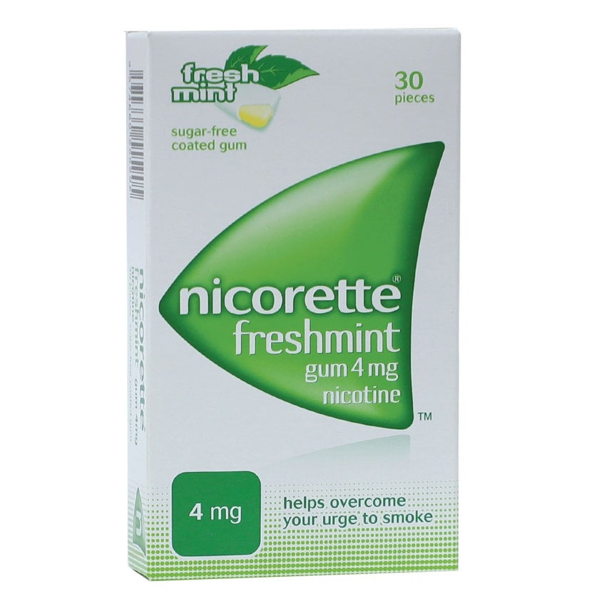 Nicorette 4mg Mint Chewing Gum, Pack of 30's