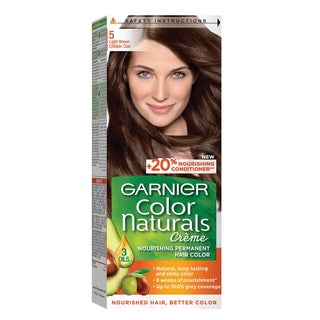 Garnier Color Naturals Cream Hair Color 5 Light Brown Kit