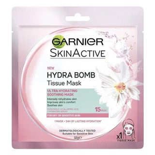 Garnier SkinActive Hydra Bomb Ultra Hydrating + Soothing Facial Tissue Mask For Dry or Sensitive Skin 32 g, 1's