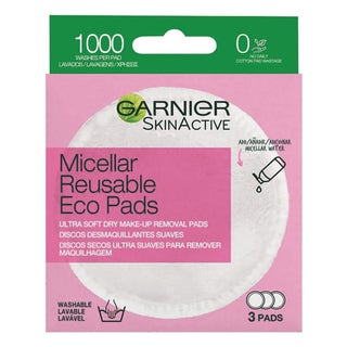 Garnier SkinActive Micellar Reusable Eco Pads 3's