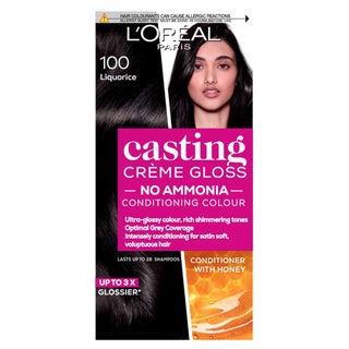 Loreal Casting Cream Gloss Semi-Permanent Conditioning Hair Color 100 Licorice Black Kit
