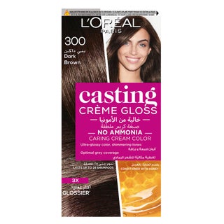 Loreal Casting Cream Gloss Semi-Permanent Conditioning Hair Color 300 Darkest Brown Kit