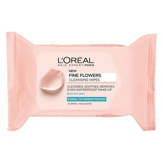 Loreal Skin Expert Fine Flowers Cleansing Face Wipes For Normal To Combination Skin 25's