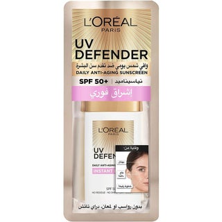 Loreal Paris UV Defender SPF50+ Instant Bright Daily Anti-Aging Sunscreen 50ml