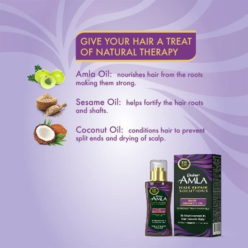 Dabur Amla Hair Repair Solutions Therapeutic Hair Growth Oil 150ml