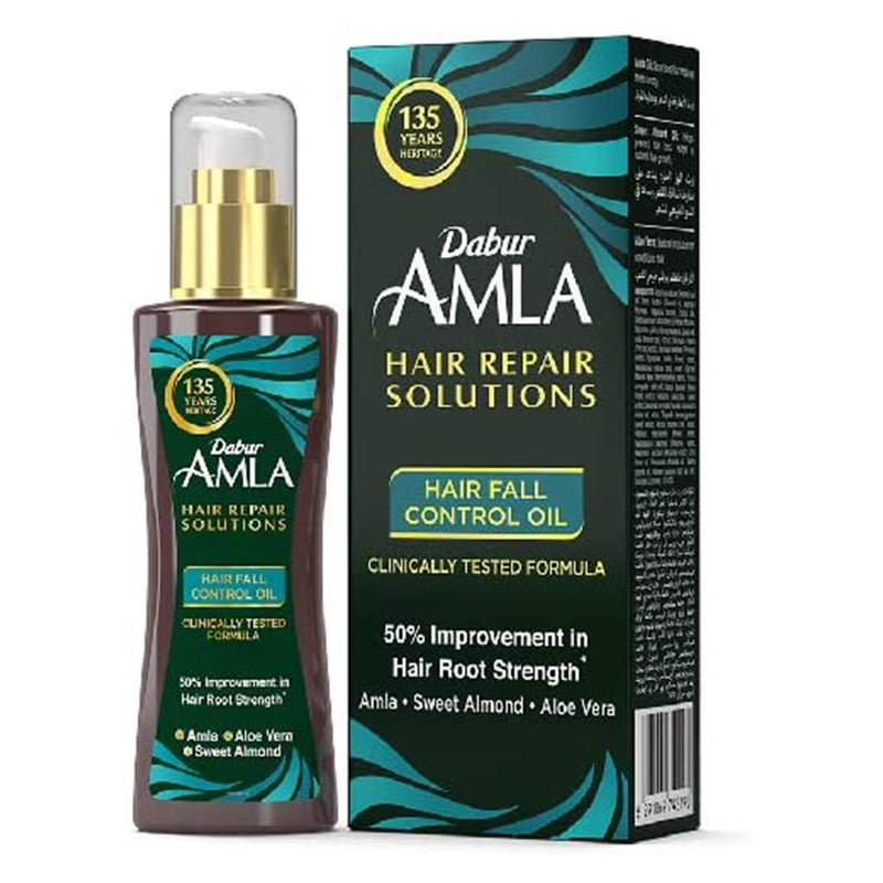 Dabur Amla Hair Repair Solutions Hair Fall Control Oil For Strong & Thick Hair 150ml