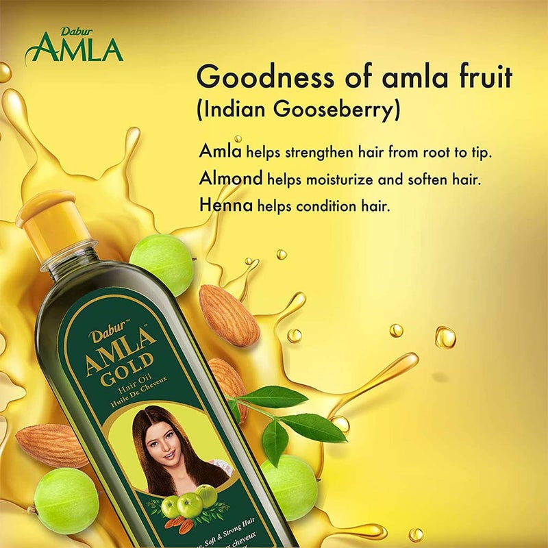 Dabur Amla Gold Hair Oil For Dry And Damaged Hair 200ml
